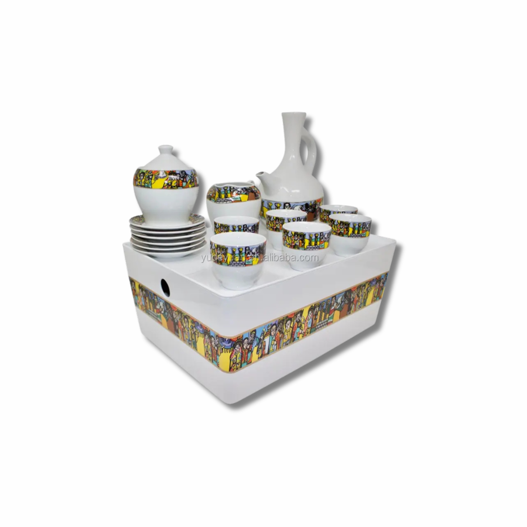 Authentic Ethiopian Tea Set – Traditional Coffee & Tea Ceremony