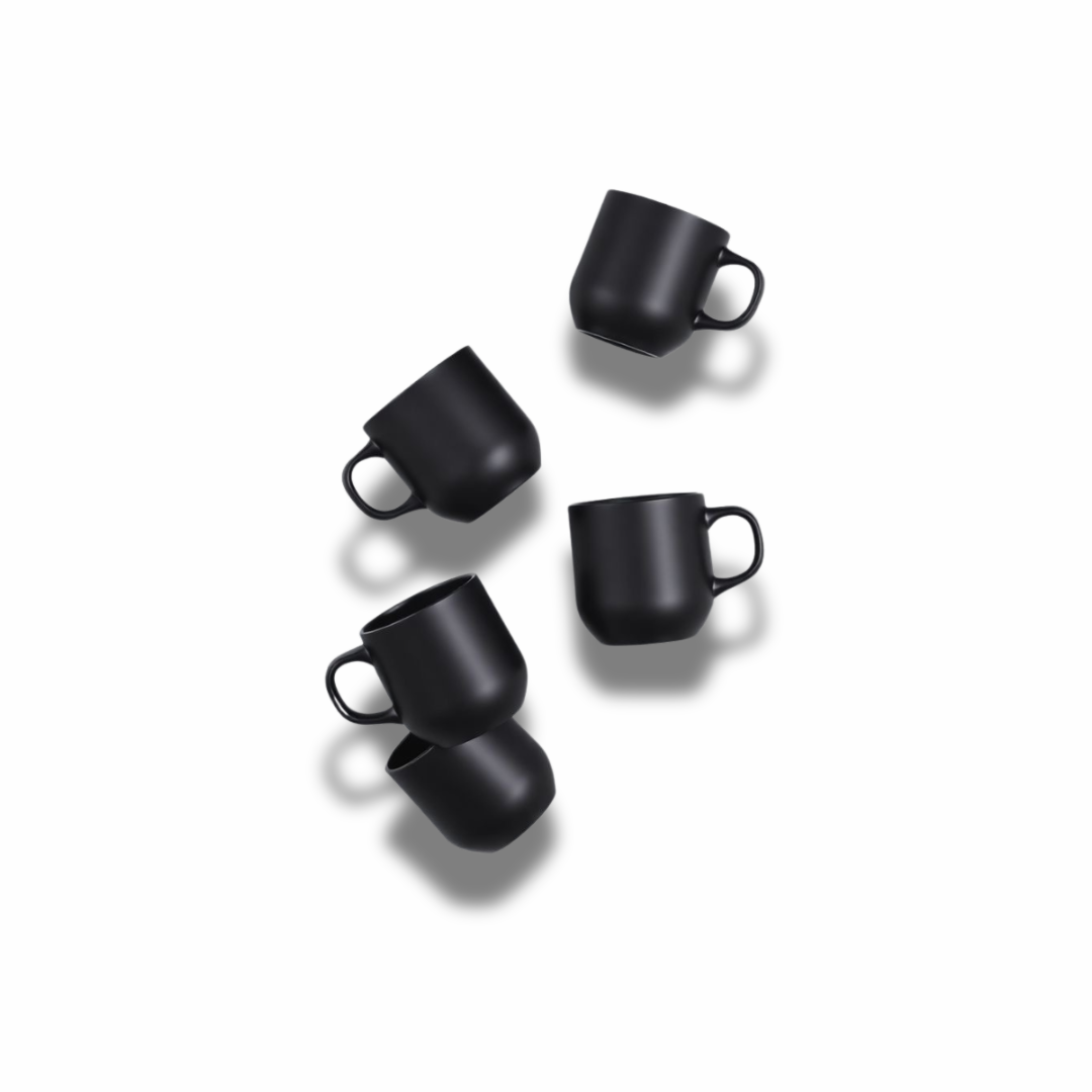 Black Ceramic Coffee Mug – Modern Minimalist Style