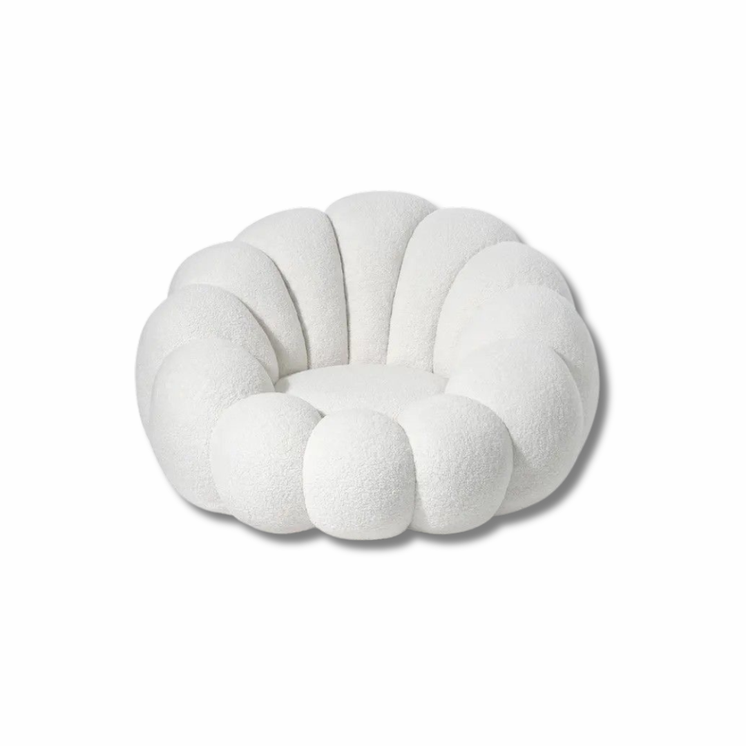Cloud Accent Chair in White – Plush & Stylish Comfort