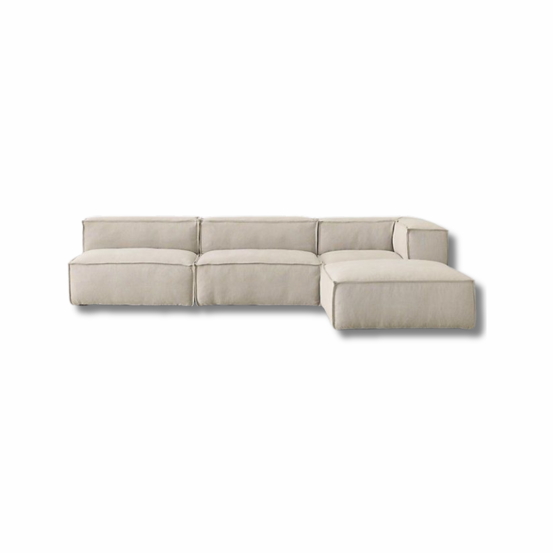 Contemporary Beige Modular Sofa – Comfortable & Stylish
