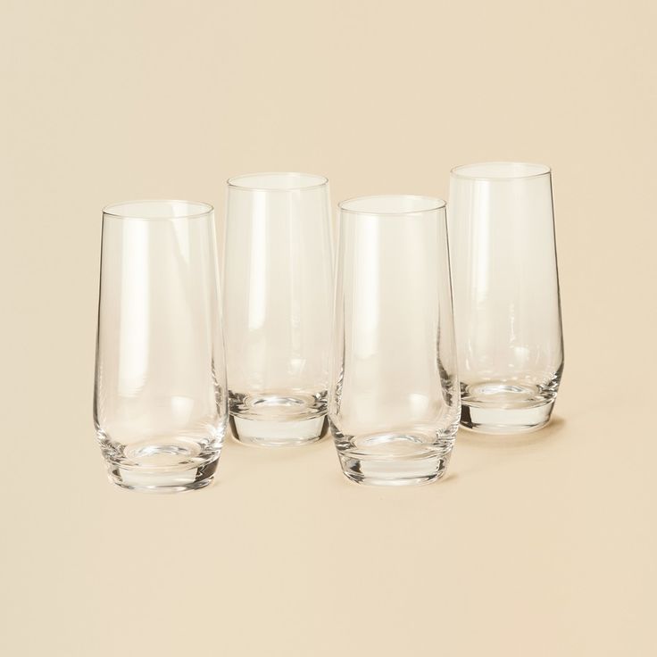 Elegant Highball Glasses (4pcs) – Perfect for Everyday Use