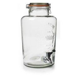 Glass Drink Dispenser with Tap – Ideal for Gatherings & Events