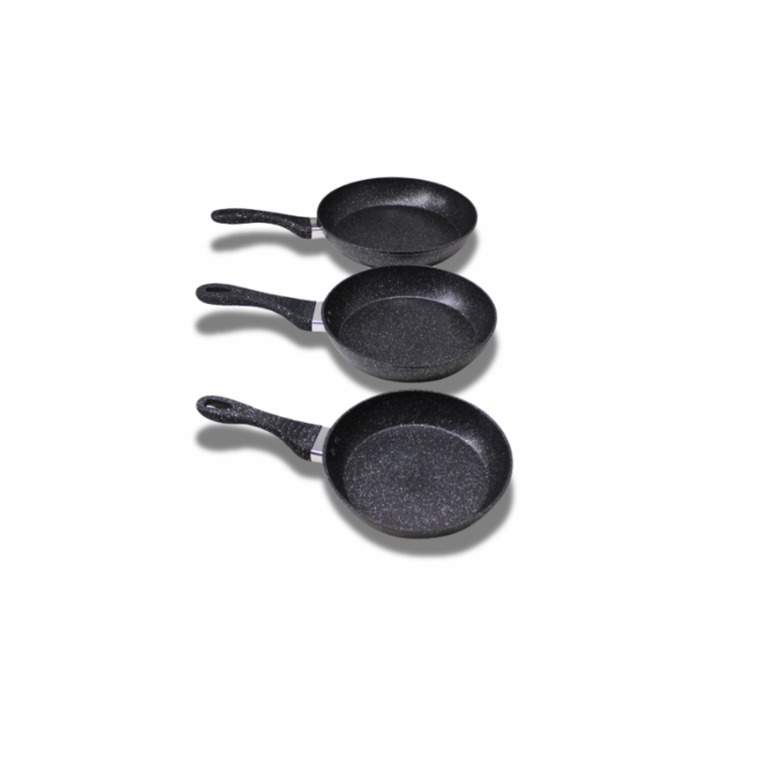Granite Non-Stick Frying Pan Set  – Durable & Easy Clean