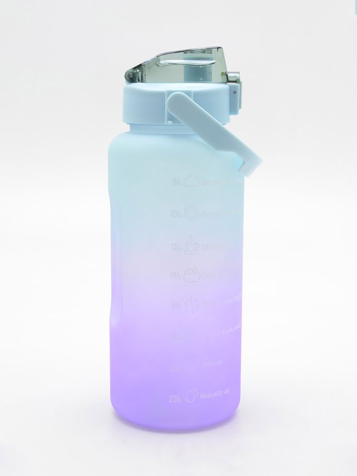 Hydration Tracking Water Bottle – Pastel Gradient, Leakproof