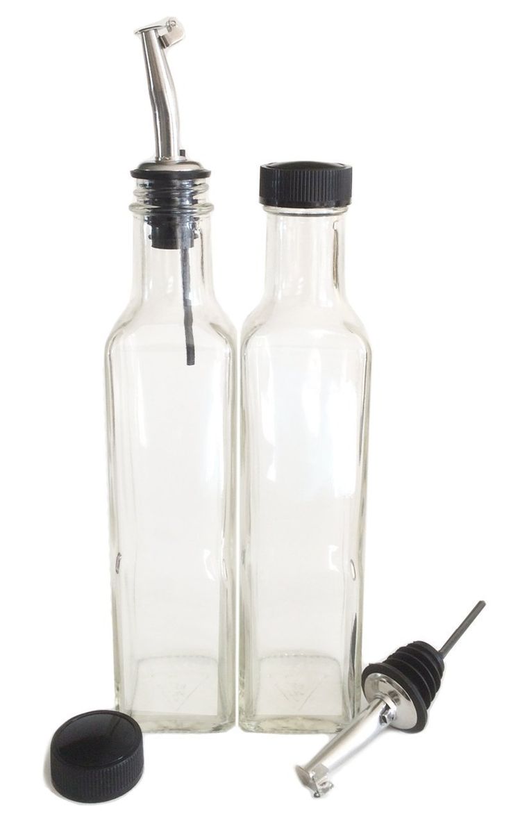 Sleek Glass Oil Bottle – Mess-Free Pouring for Cooking