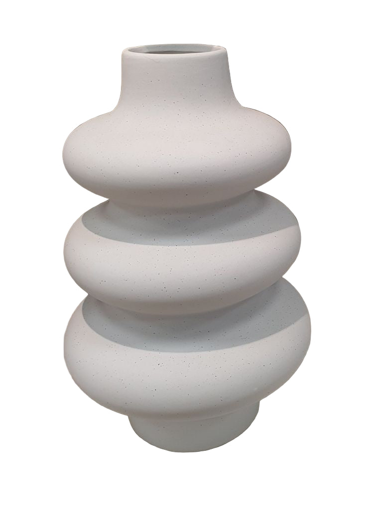 White Ripple Vase – Modern Home Décor Accent