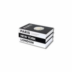 City-Themed Book Decor Set – Paris, New York, London