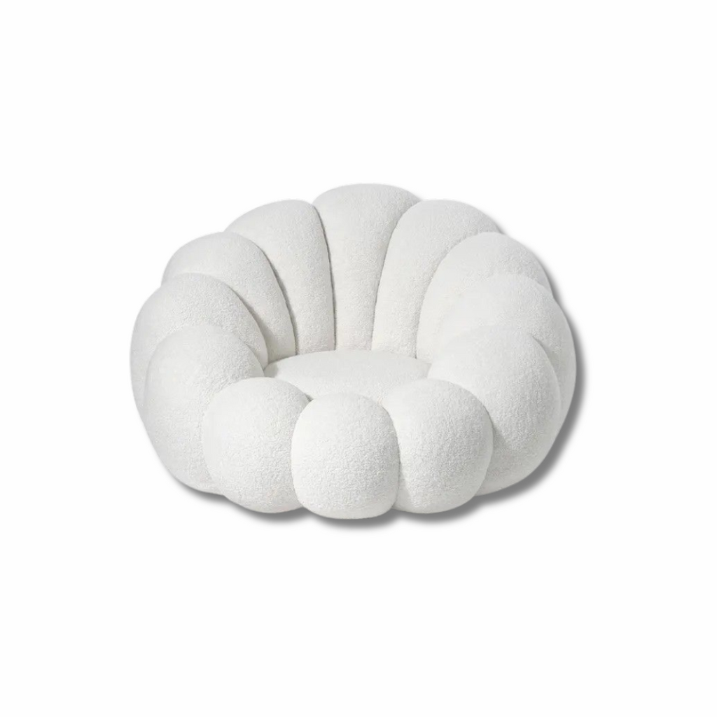 Cloud Accent Chair in White – Plush & Stylish Comfort