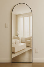 Elegant Arch Floor Mirror – Contemporary Home Décor