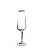 Gold Rim Champagne Flutes – Stylish Glassware for Celebrations