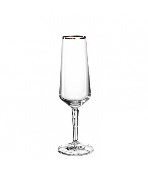 Gold Rim Champagne Flutes – Stylish Glassware for Celebrations