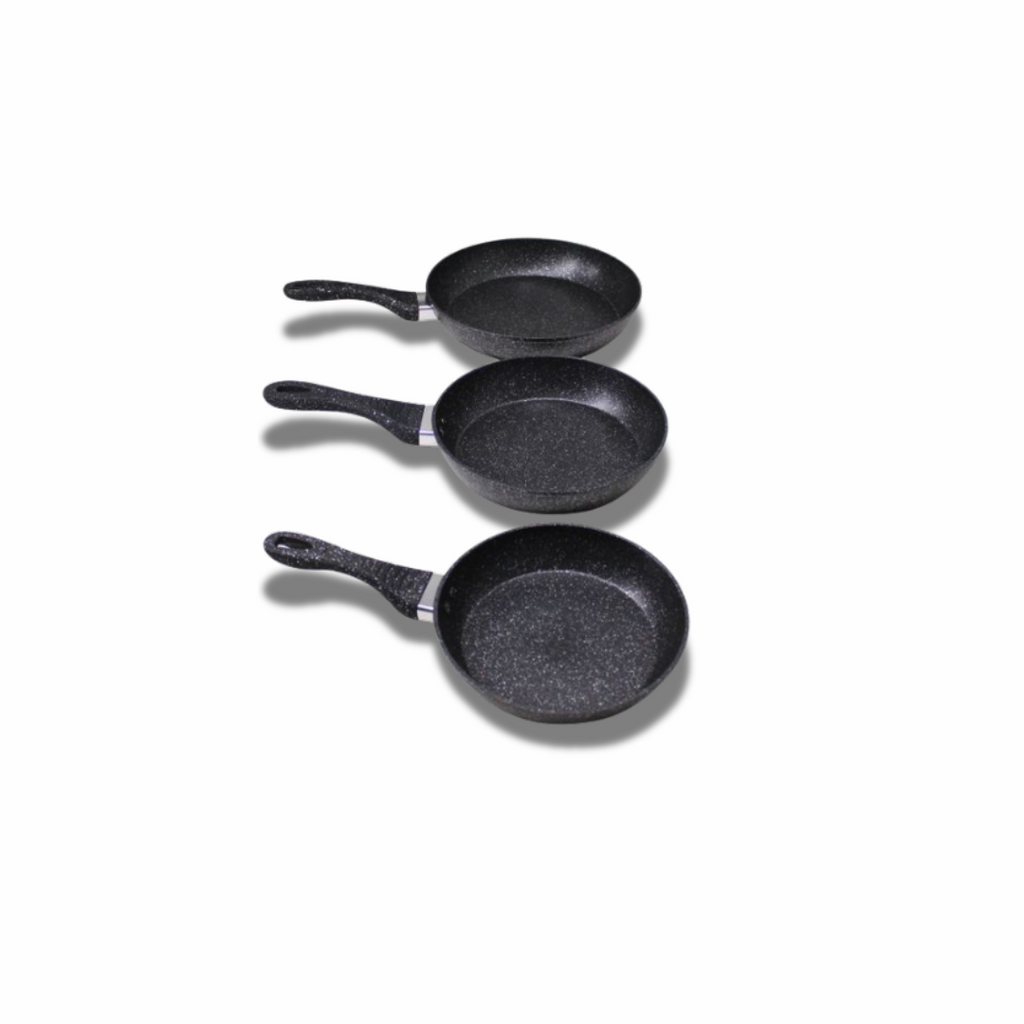 Granite Non-Stick Frying Pan Set  – Durable & Easy Clean