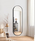Minimalist Oval Wall Mirror – Slim Design for Modern Spaces