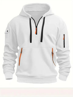 New hoodie men zipper multi pocket hoodie Spring