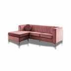 Velvet Sofa in Blush Pink – Luxurious & Comfortable Seating