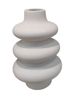White Ripple Vase – Modern Home Décor Accent