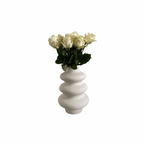 White Ripple Vase – Modern Home Décor Accent